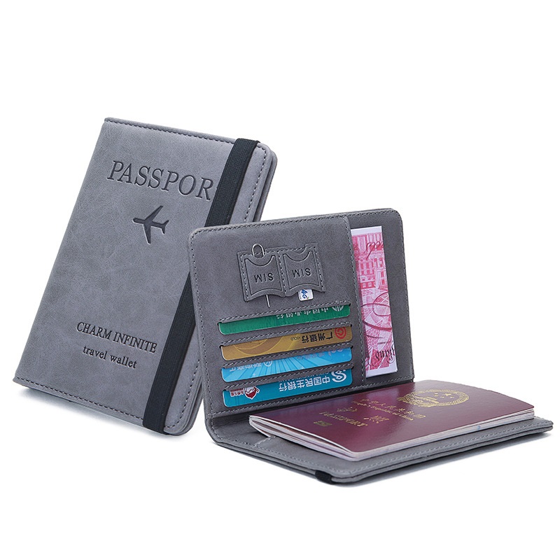 Passport Wallet Rfid - New Style Elastic Band Leather Passport