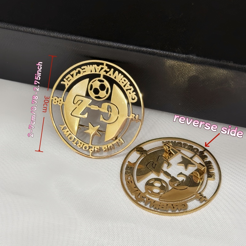 Custom Logo Brooch Simple Crea - Men Accessories Gift Set ulasan dan harga