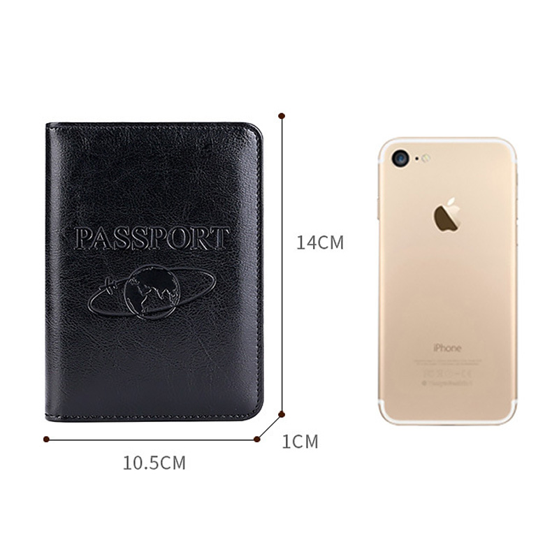Unisex Genuine Leather Passpor - Passport Wallet Rfid ulasan dan harga