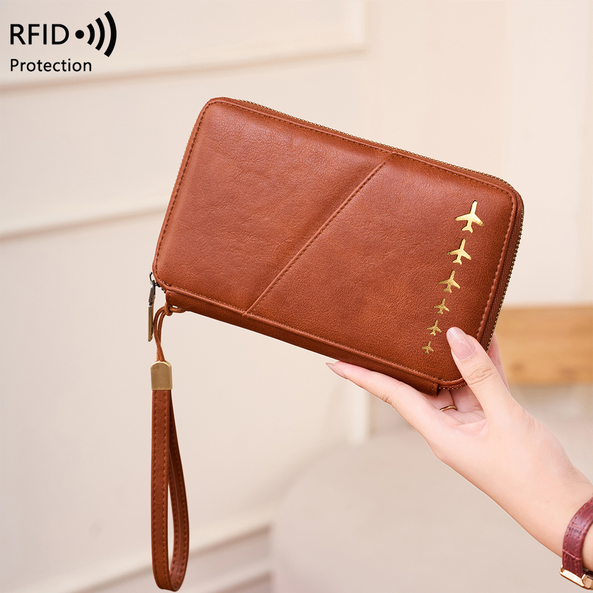Trendy Airplane Design RFID Bl - Passport Wallet Rfid ulasan dan harga