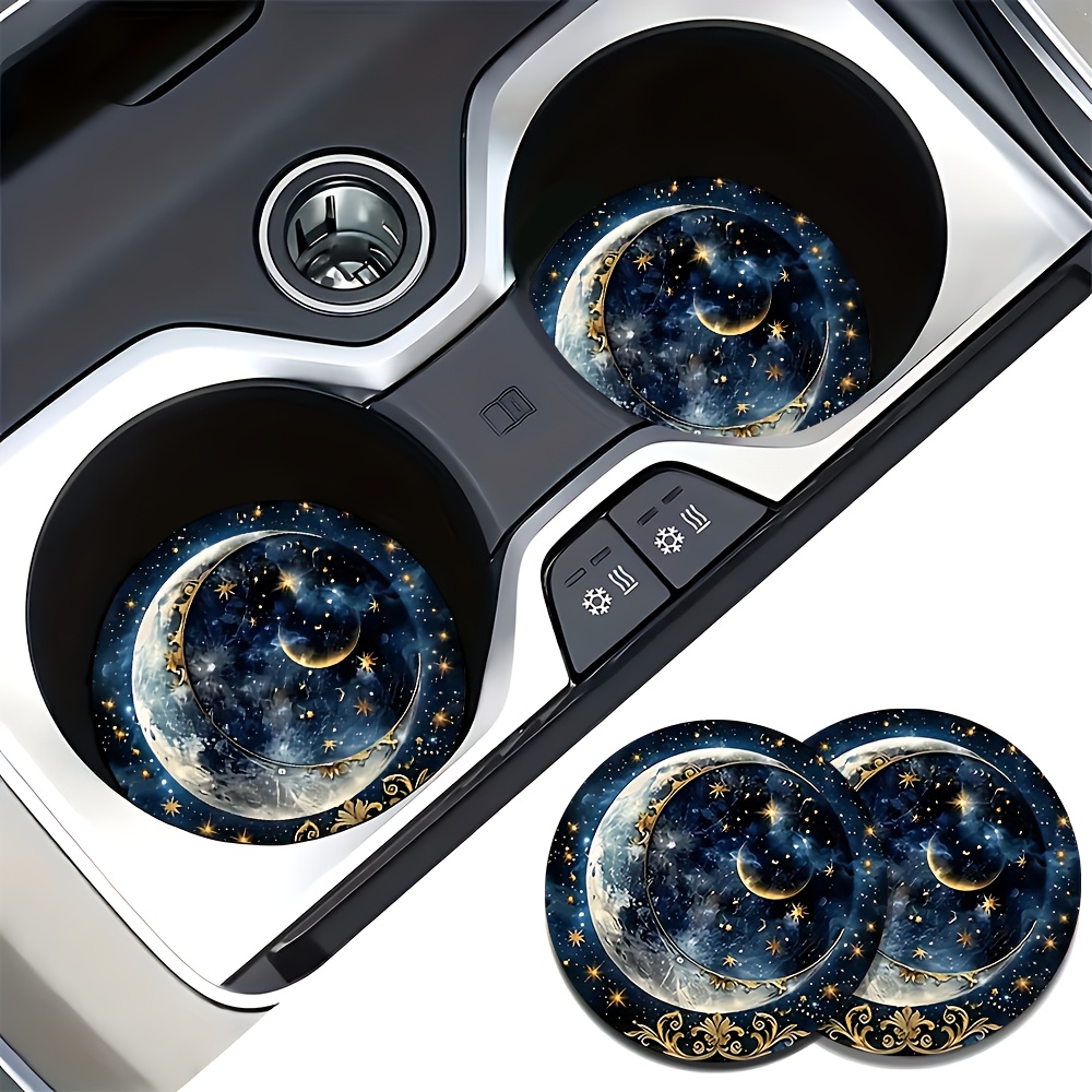 2pcs Starry Night Moon Car Cup - Men Accessories Box ulasan dan harga