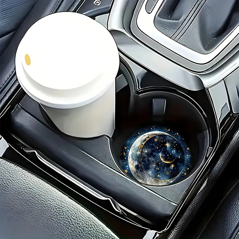 2pcs Starry Night Moon Car Cup - Men Accessories Box ulasan dan harga