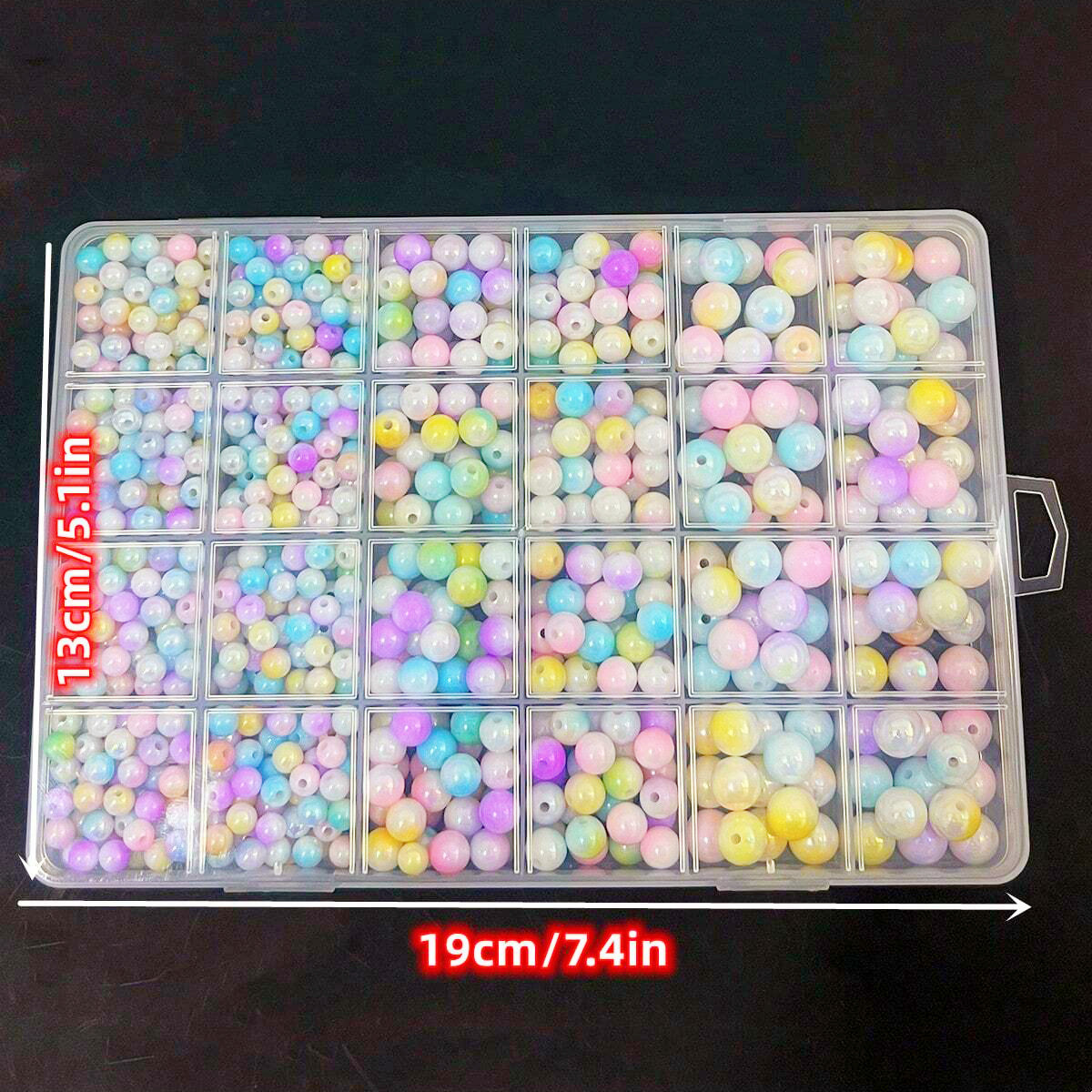 800pcs/24 grid set box 6mm/8mm - Men Accessories Box ulasan dan harga