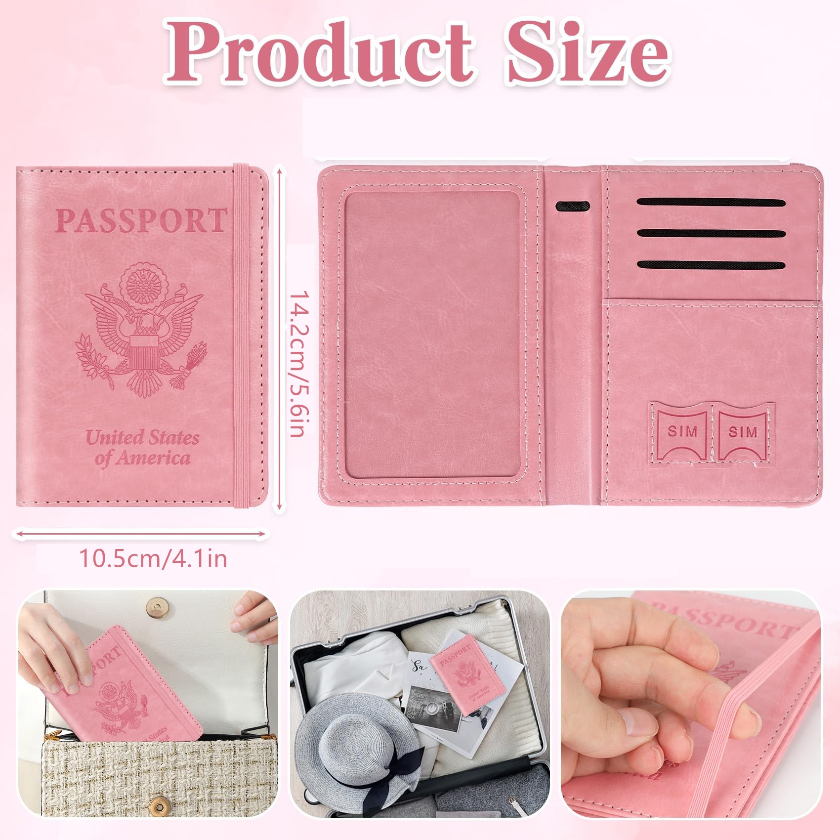 Passport Holder for Travel, Rf - Passport Wallet Rfid ulasan dan harga
