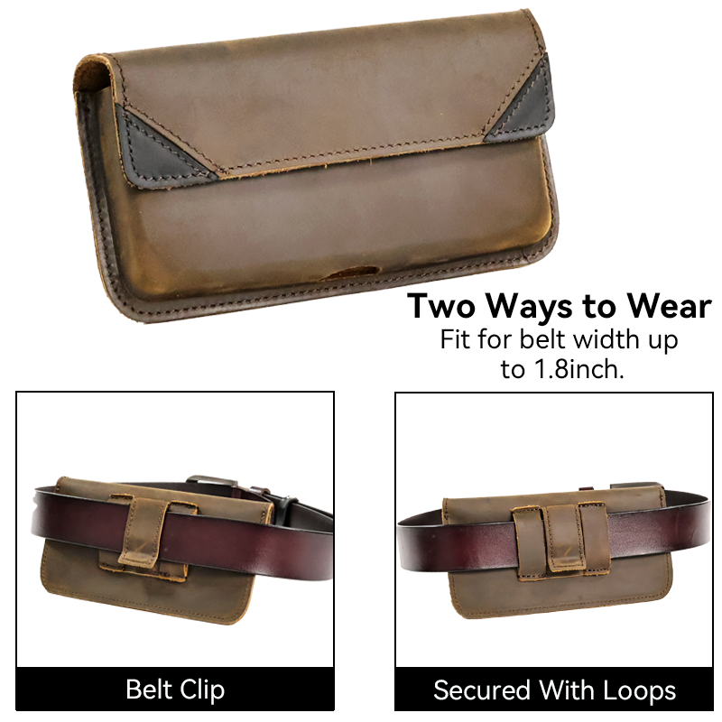 Genuine Leather Waist Bag for  - Men Accessories Box ulasan dan harga