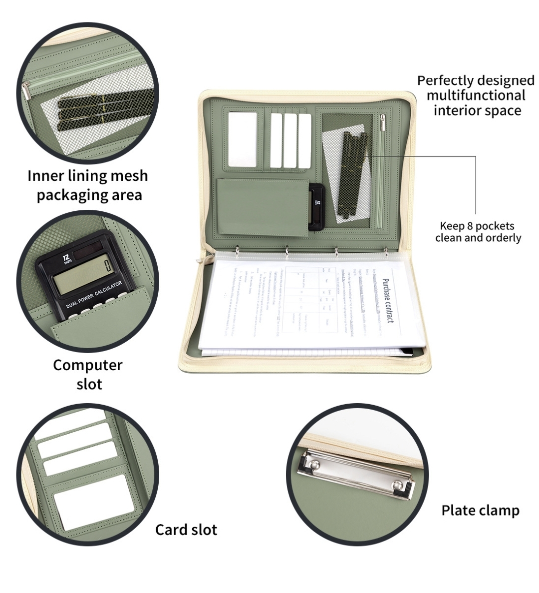 New A4 Zippered Padfolio Folde - Men Accessories Box ulasan dan harga