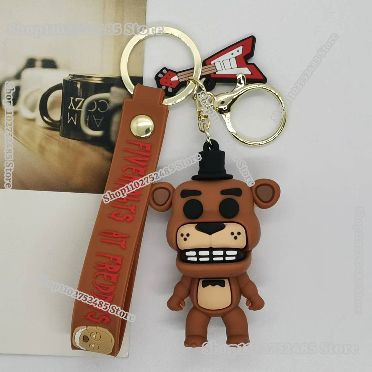 5pcs Cartoon Anime FNAF Figure - Men Accessories Jewellery ulasan dan harga