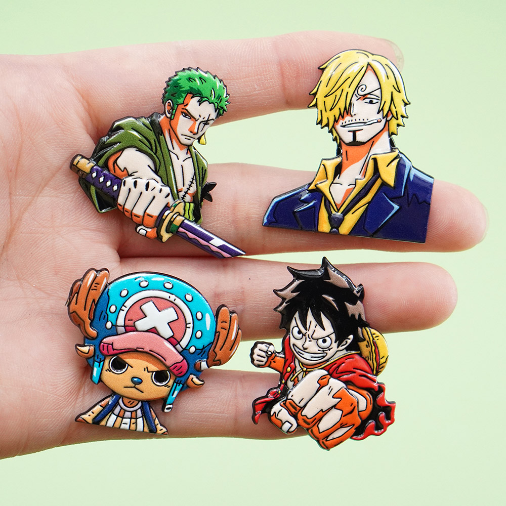 4Pcs Cartoon ONE PIECE Luffy B - Men Accessories Gift Set ulasan dan harga
