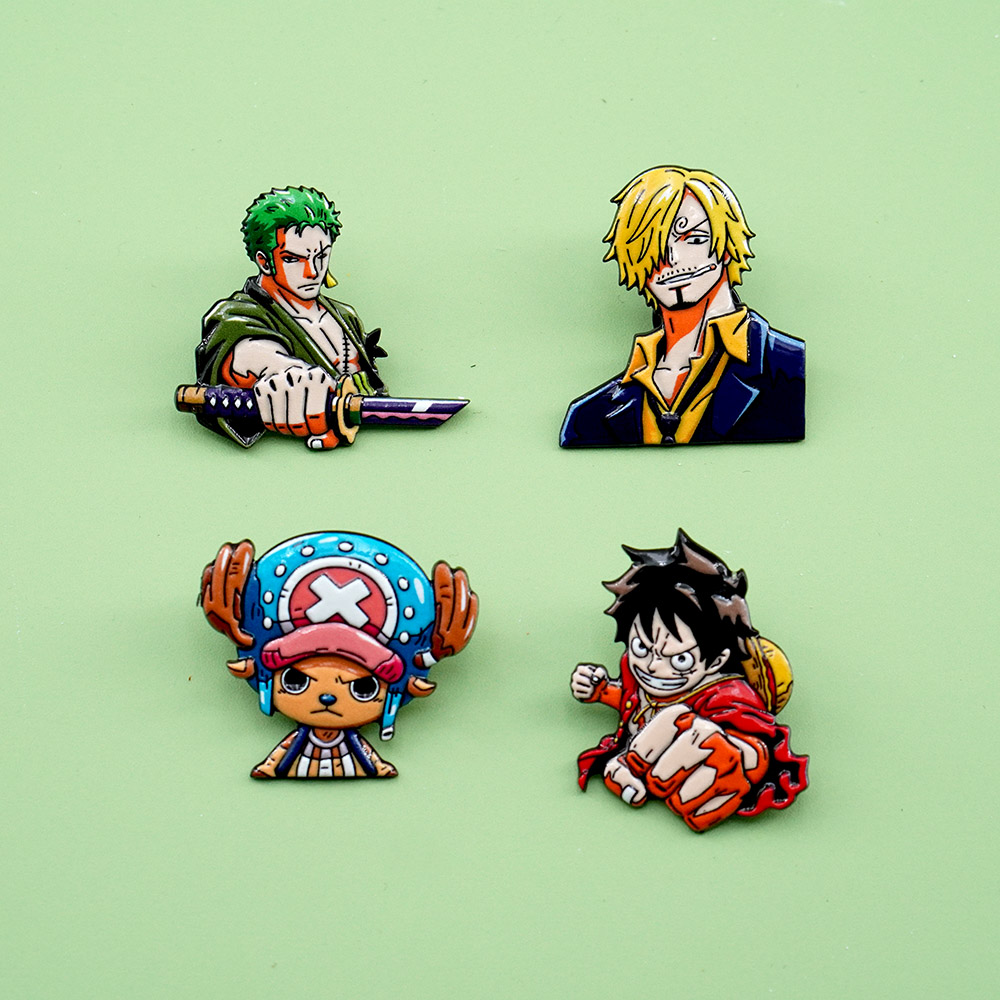 4Pcs Cartoon ONE PIECE Luffy B - Men Accessories Gift Set ulasan dan harga