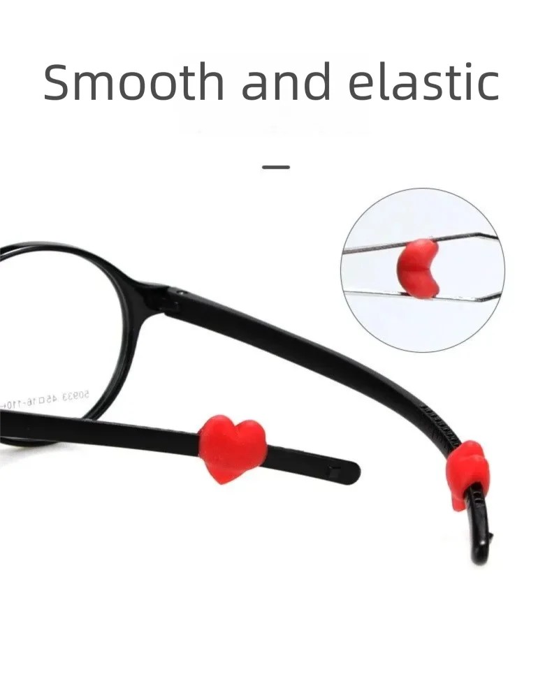 20PCS Heart Silicone Glasses E - Men Accessories Tips ulasan dan harga