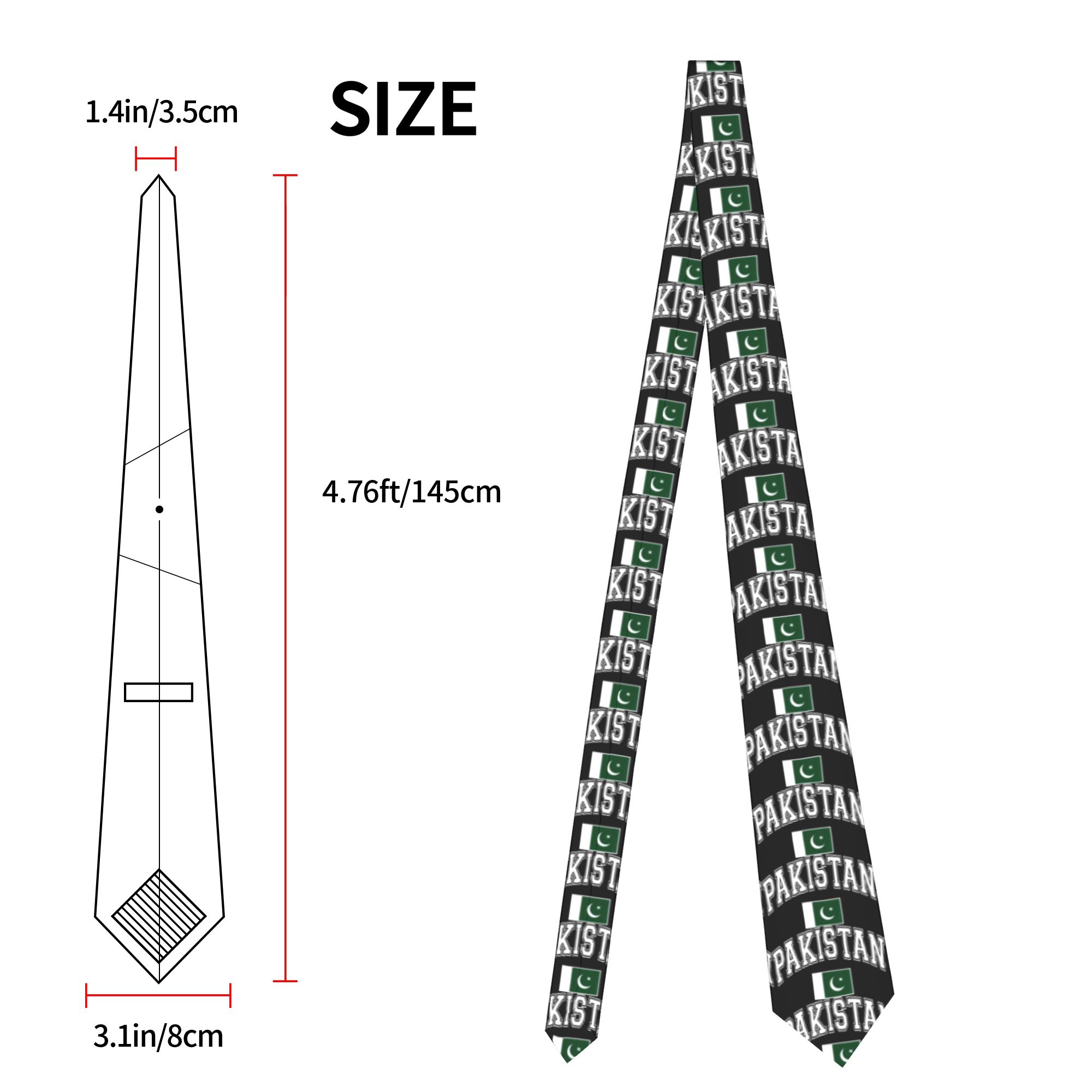 Pakistan Pakistani Flag Tie  L - Men Accessories In Pakistan ulasan dan harga