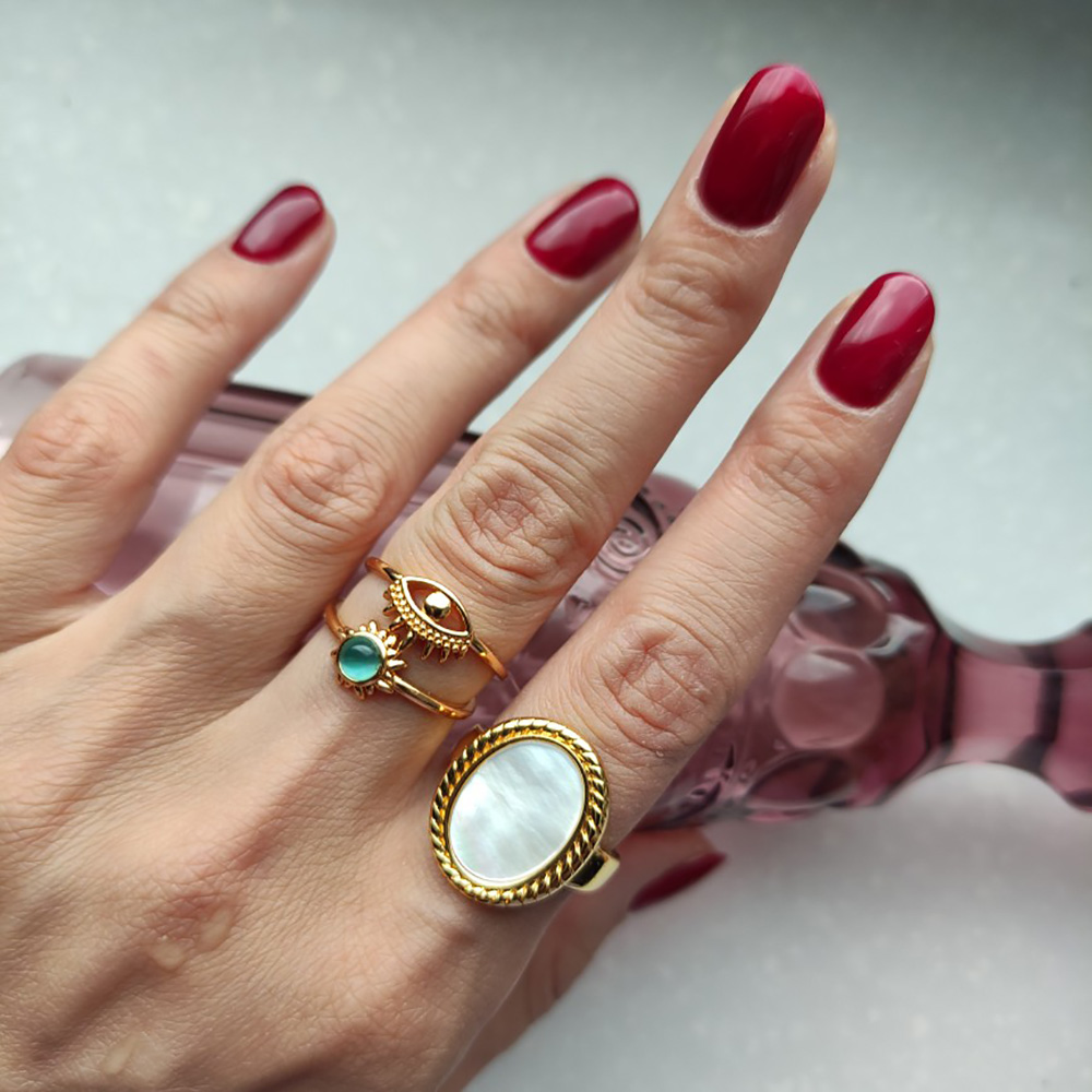 Vintage Opal Rings For Women M - Men'S Accessories Best ulasan dan harga