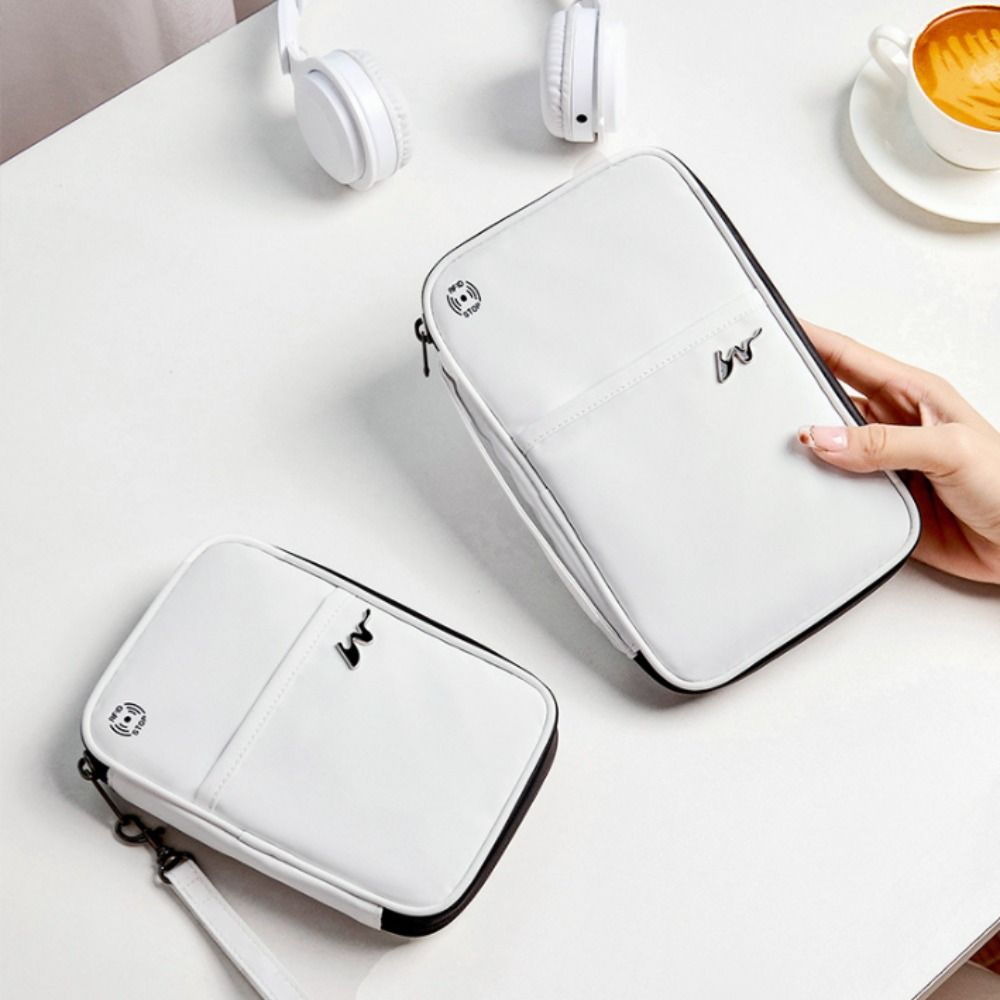 Portable Polyester Card Case L - Passport Wallet Rfid ulasan dan harga
