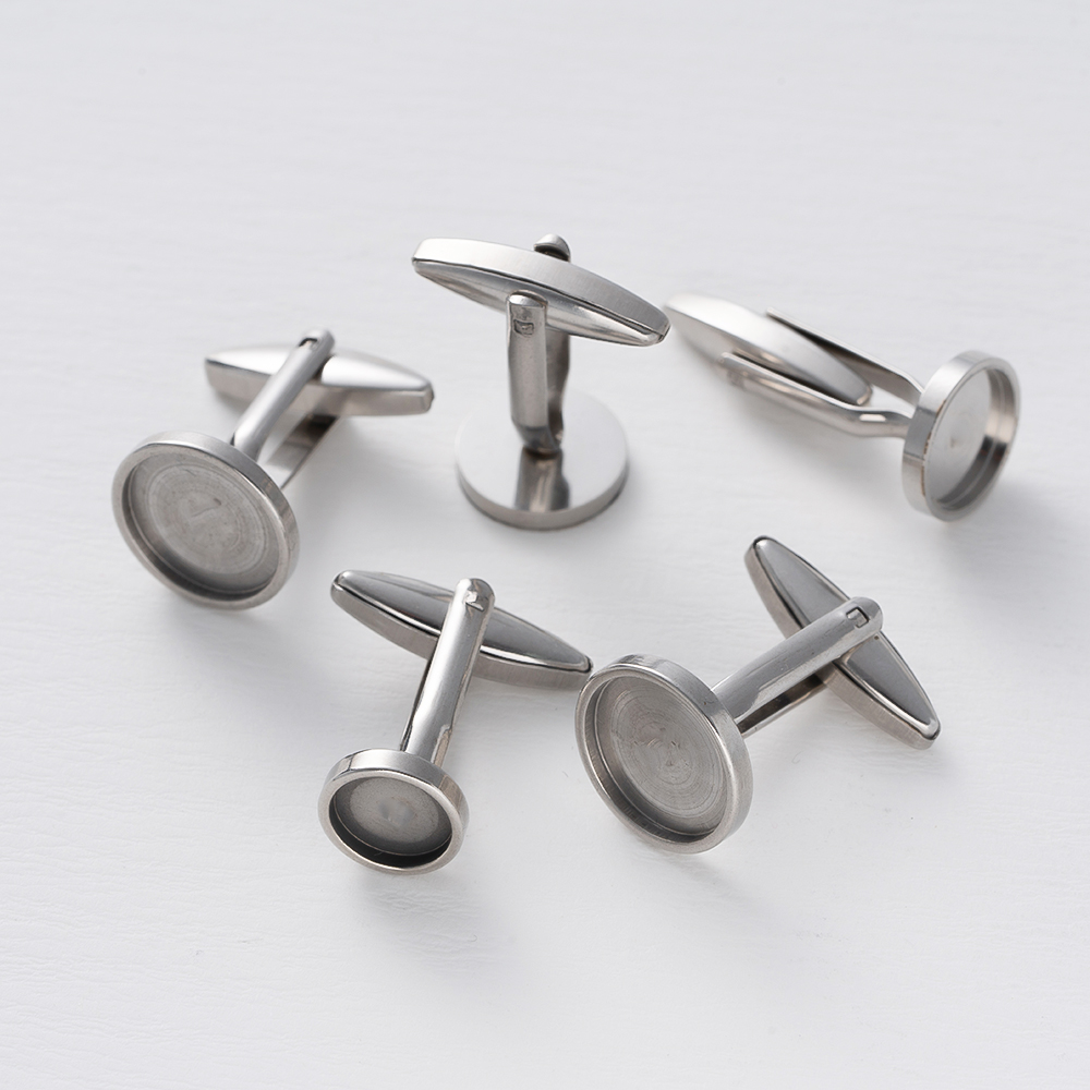 5Pcs Stainless Steel Cufflinks - Men Accessories Jewellery ulasan dan harga