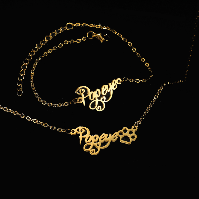 Goxijite Customize Name Neckla - Men Accessories Gift Set ulasan dan harga