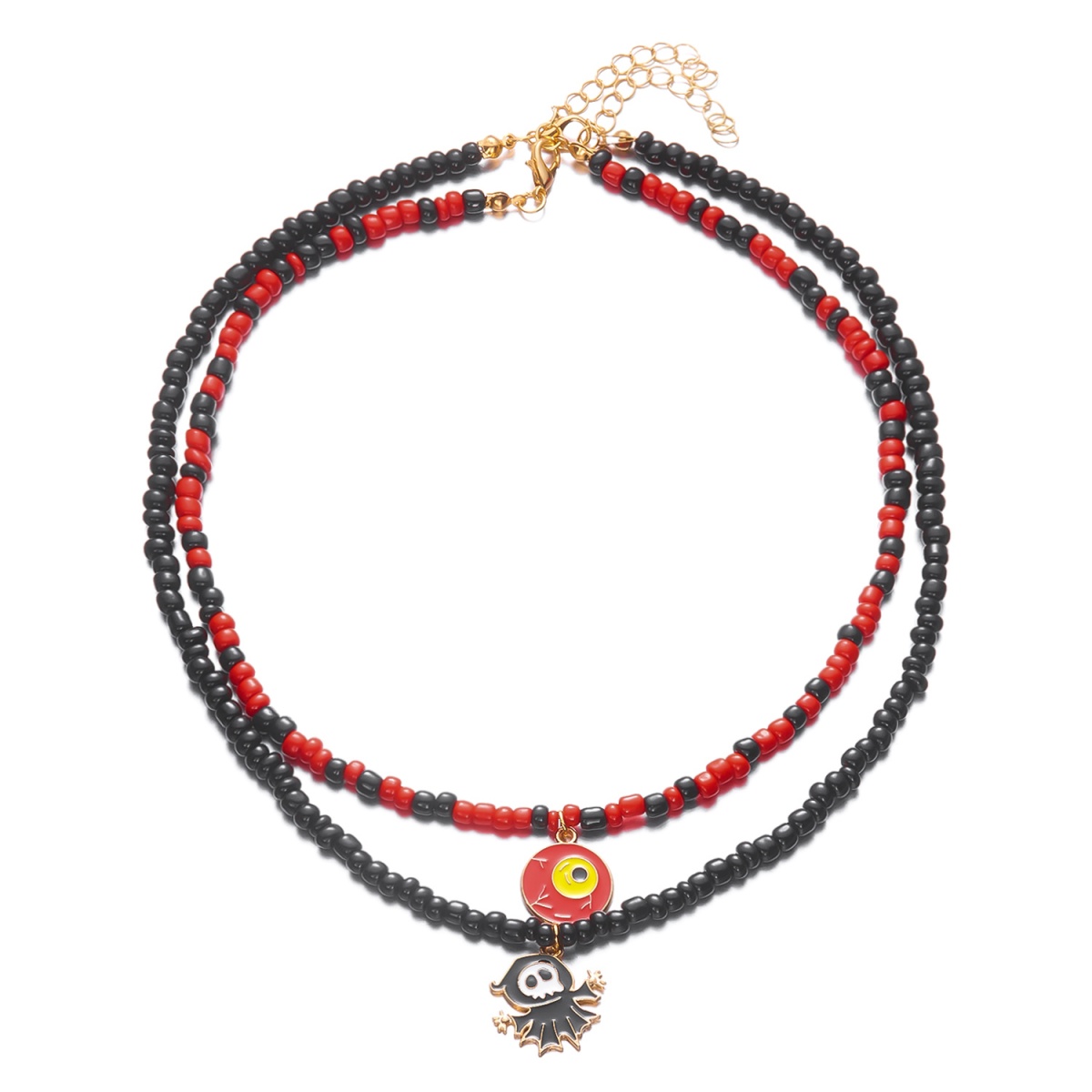 Double Layer Evil Eye Pendant  - Men Accessories Evil Eye ulasan dan harga