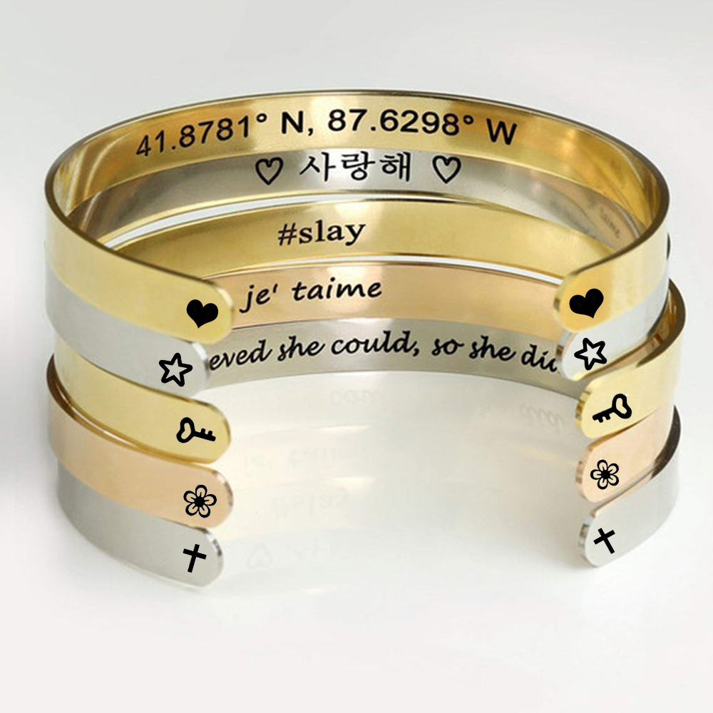 Custom Engrave Name Wrist Brac - Men Accessories For Wrist ulasan dan harga