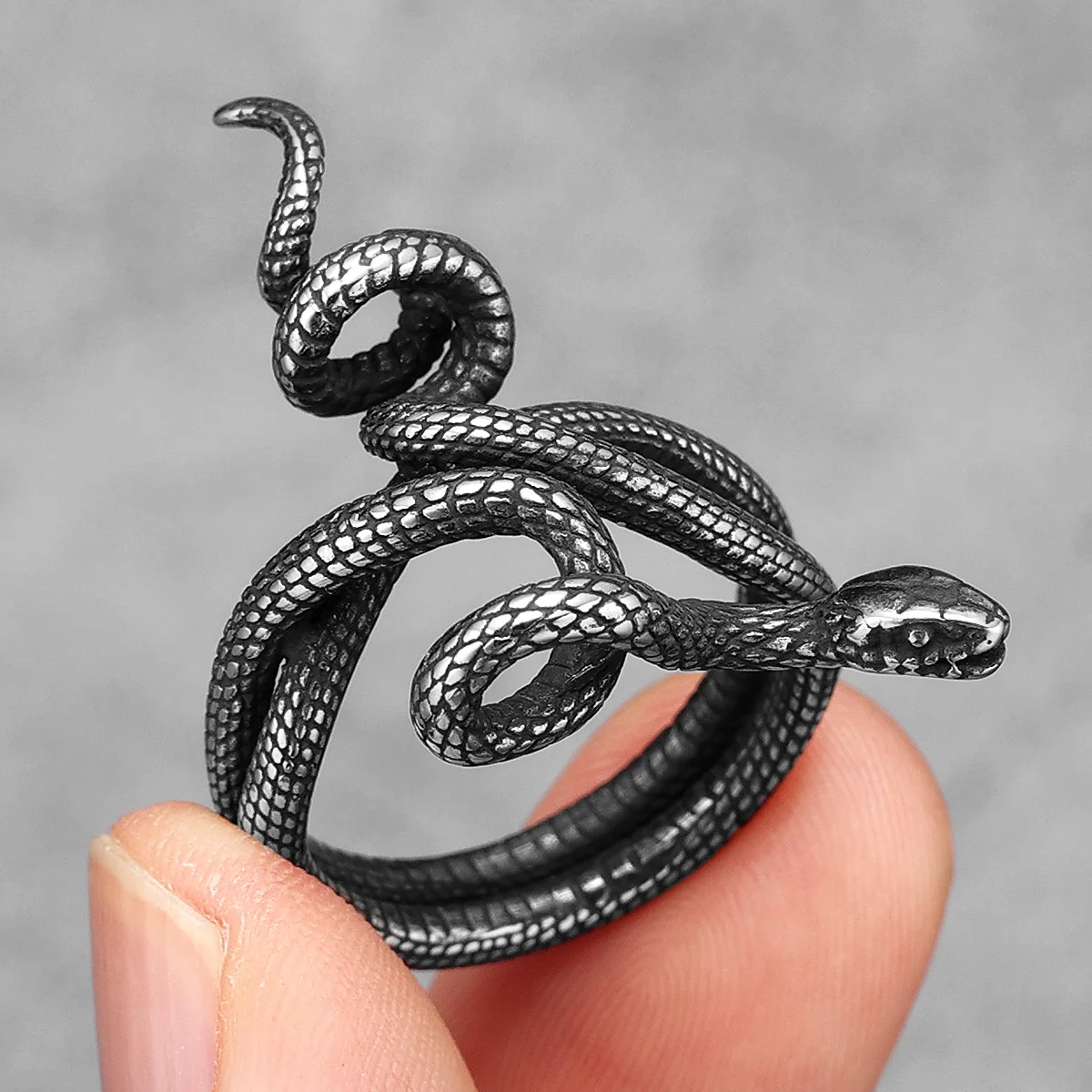 Poisonous Snake Ring 316L Stai - Men'S Accessories Best ulasan dan harga