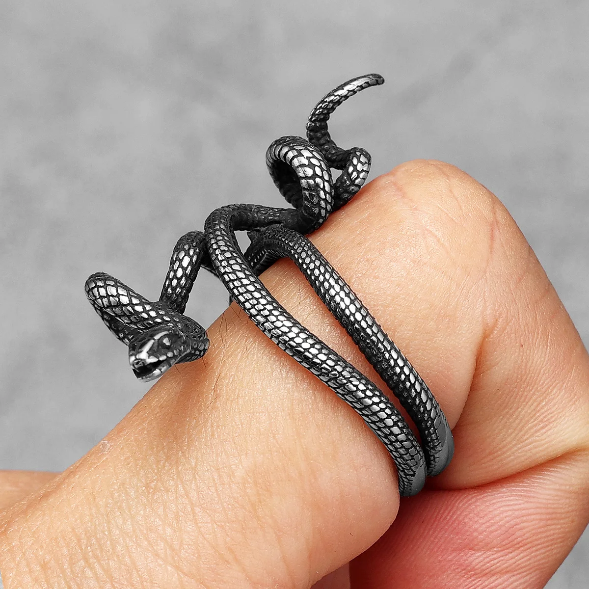 Poisonous Snake Ring 316L Stai - Men'S Accessories Best ulasan dan harga