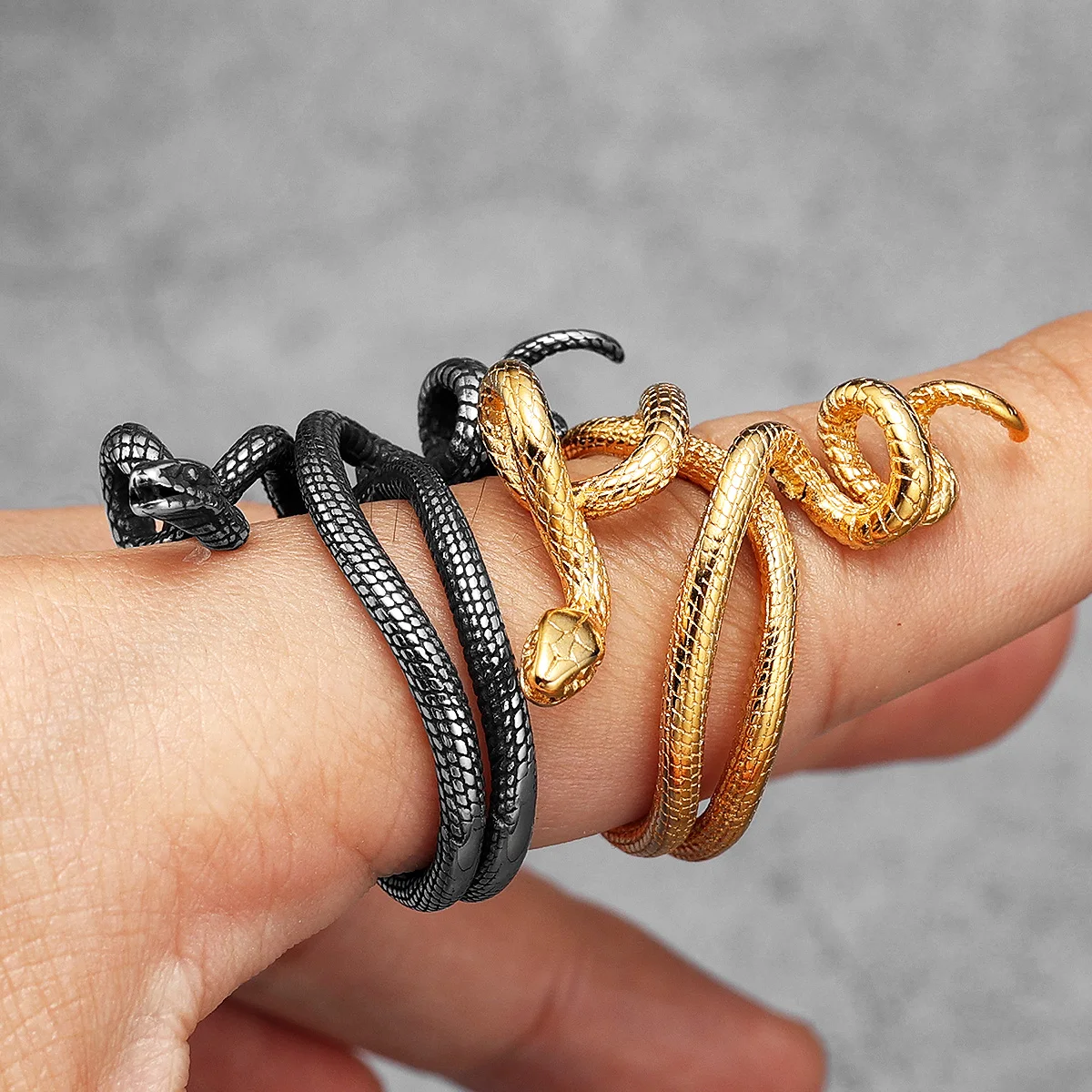Poisonous Snake Ring 316L Stai - Men'S Accessories Best ulasan dan harga