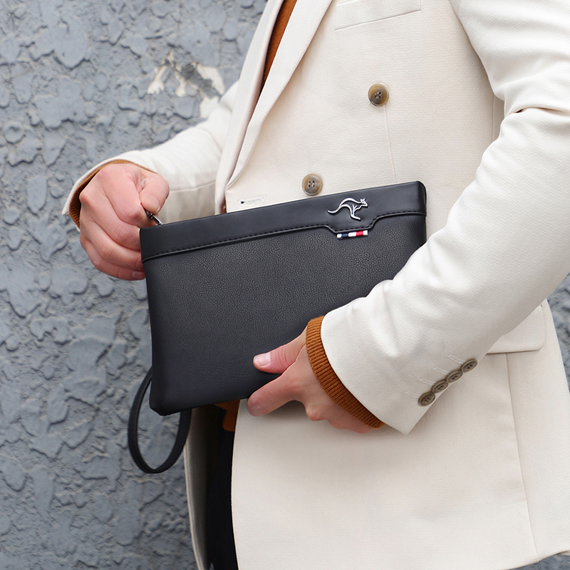 PU Leather Male Money Handbag  - Men Accessories Box ulasan dan harga