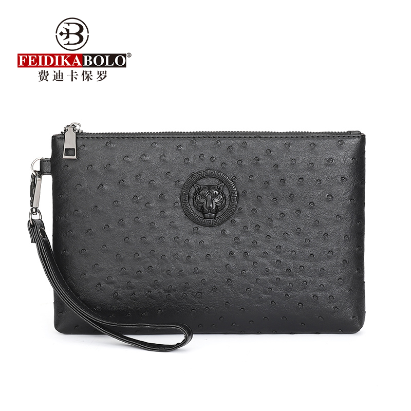Ostrich Pattern Black Brown Wa - Men Accessories Box ulasan dan harga