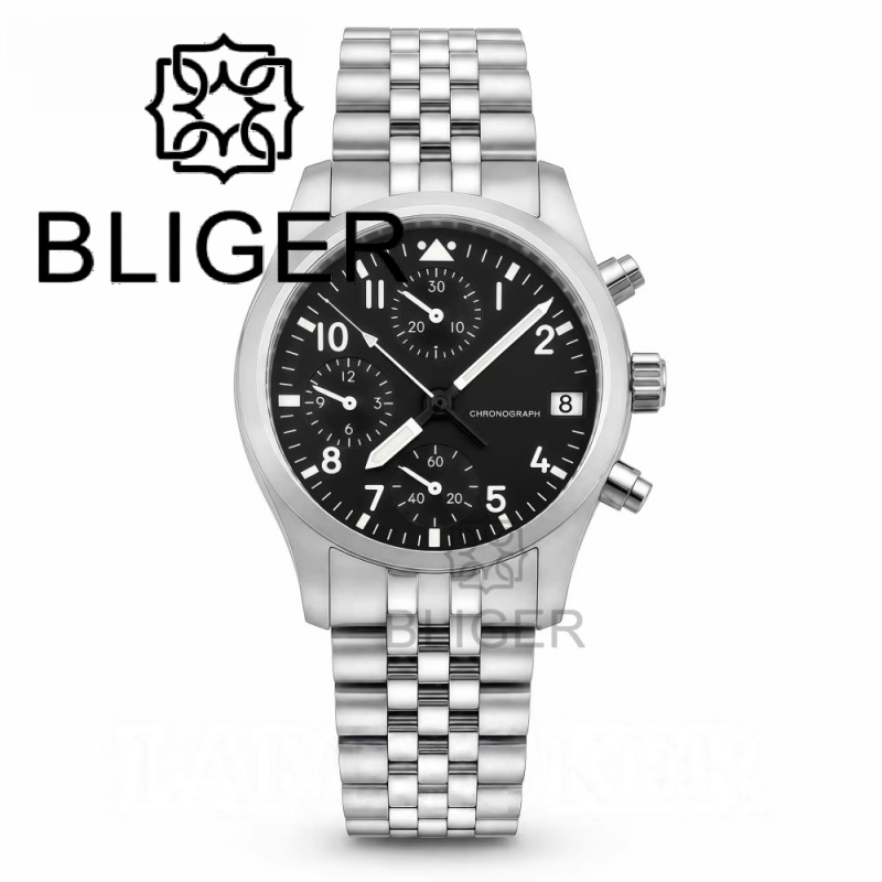 BLIGER Full Black Brushed 38mm - Men Accessories Jewellery ulasan dan harga