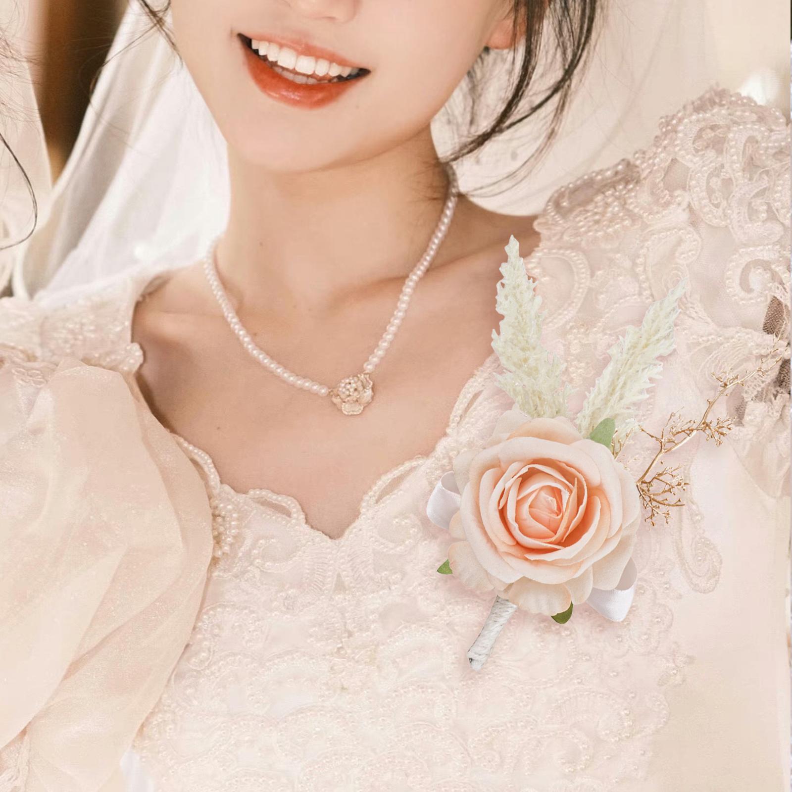 Elegant Rose Boutonniere Handm - Men'S Accessories Best ulasan dan harga