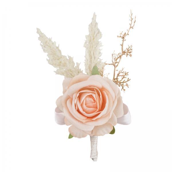 Elegant Rose Boutonniere Handm - Men'S Accessories Best ulasan dan harga