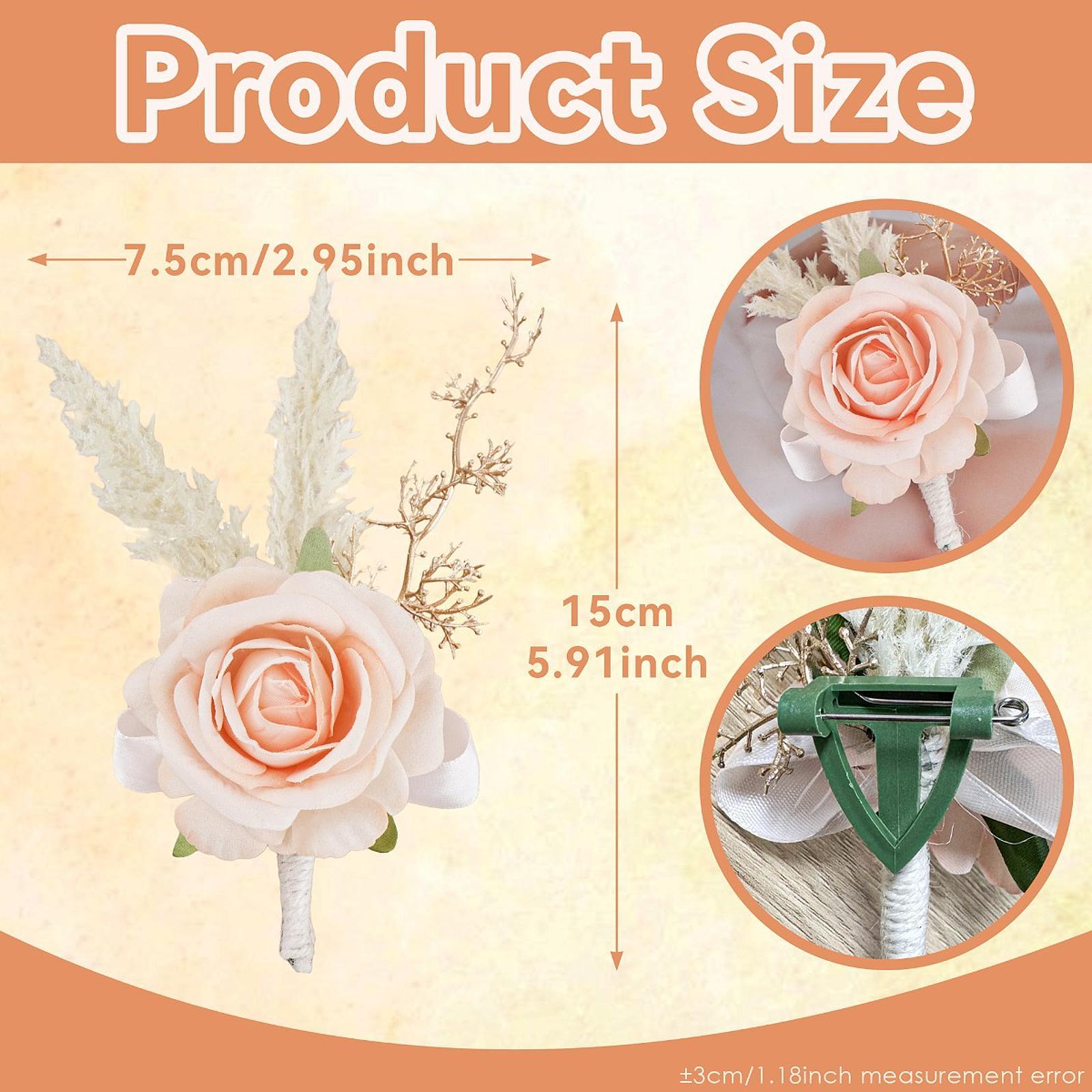 Elegant Rose Boutonniere Handm - Men'S Accessories Best ulasan dan harga