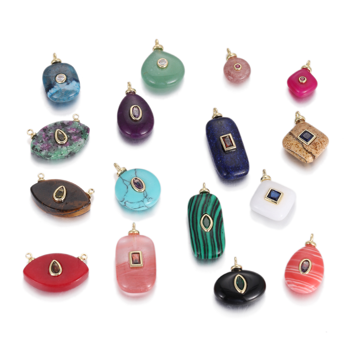 Natural Stone Crystal Reiki Ev - Men Accessories Evil Eye ulasan dan harga