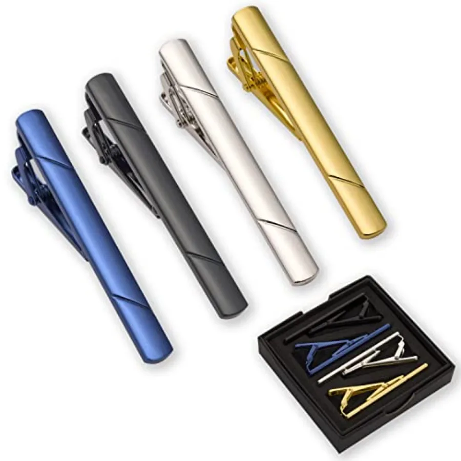 4Pcs Tie Clips For Men Tie Bar - Men Accessories Box ulasan dan harga