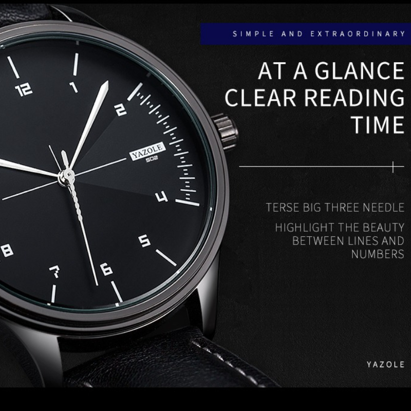 Top Brand YAZOLE Quartz Watche - Men Accessories For Wrist ulasan dan harga