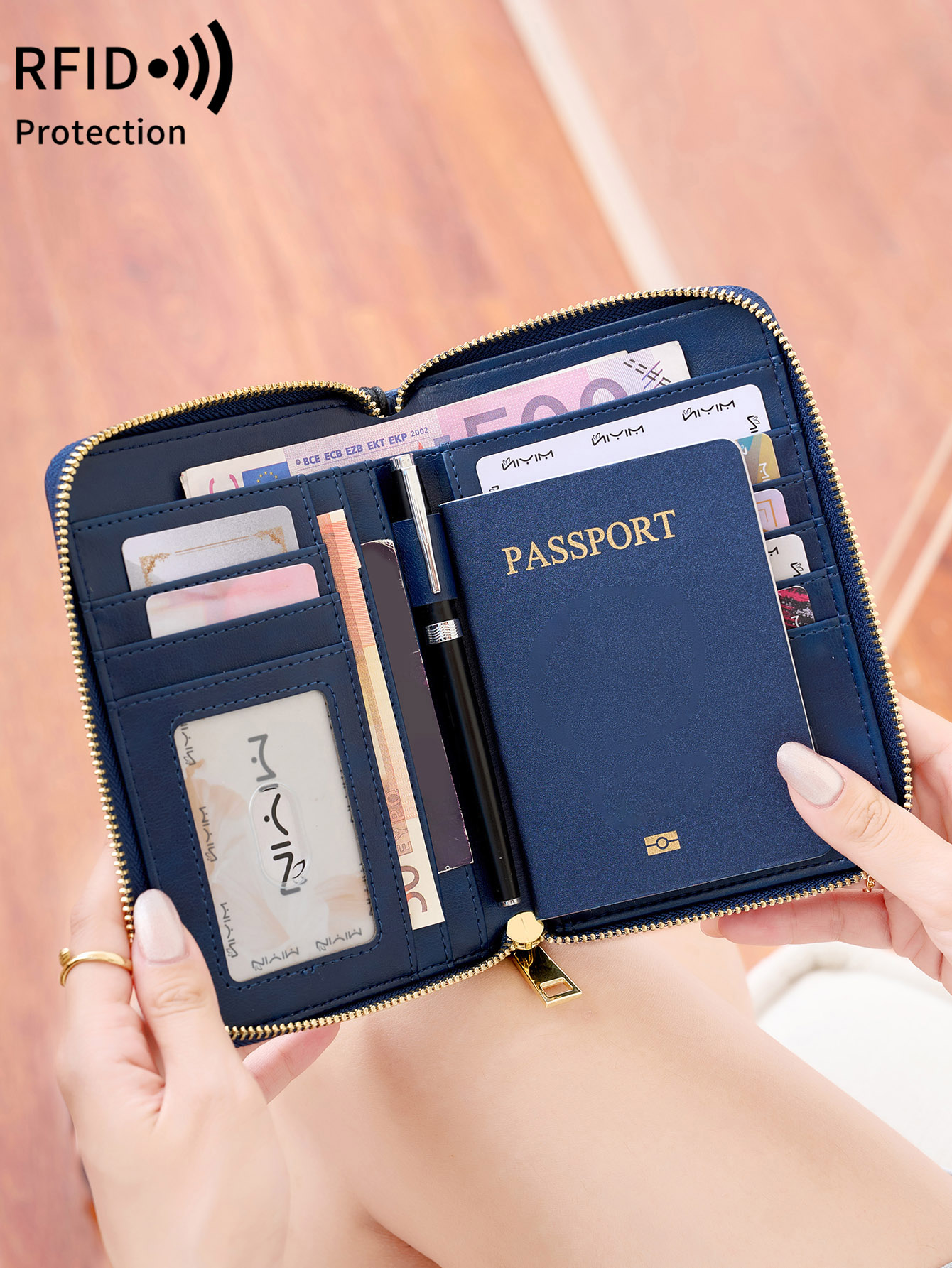 RFID Shielded Passport Holder  - Passport Wallet Rfid ulasan dan harga