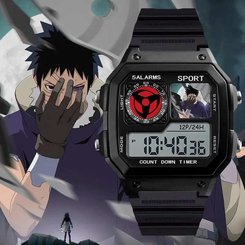 Naruto Watch Sasuke Obito Uchi - Men Accessories Gift Set ulasan dan harga