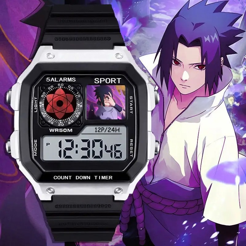 Naruto Watch Sasuke Obito Uchi - Men Accessories Gift Set ulasan dan harga