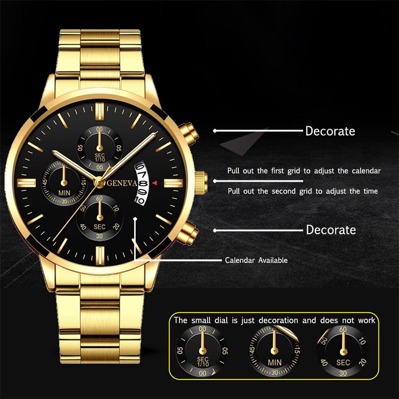 2023 Fashion Men Gold Stainles - Men Accessories For Wrist ulasan dan harga
