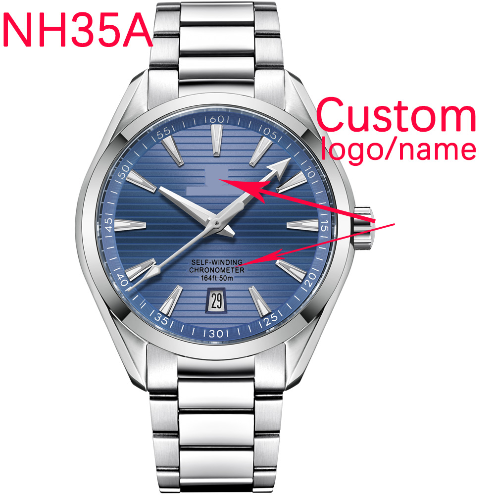 Luxury NH35 Movt Custom Logo 4 - Men Accessories Jewellery ulasan dan harga