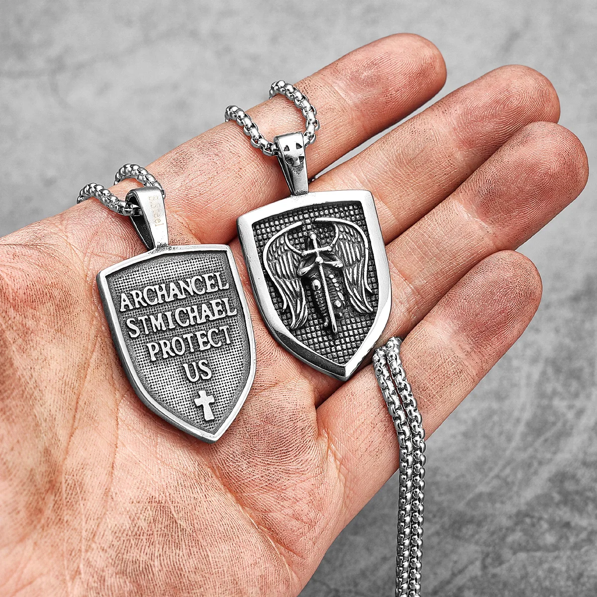 Archangel St.Michael Pendants  - Men'S Accessories Best ulasan dan harga